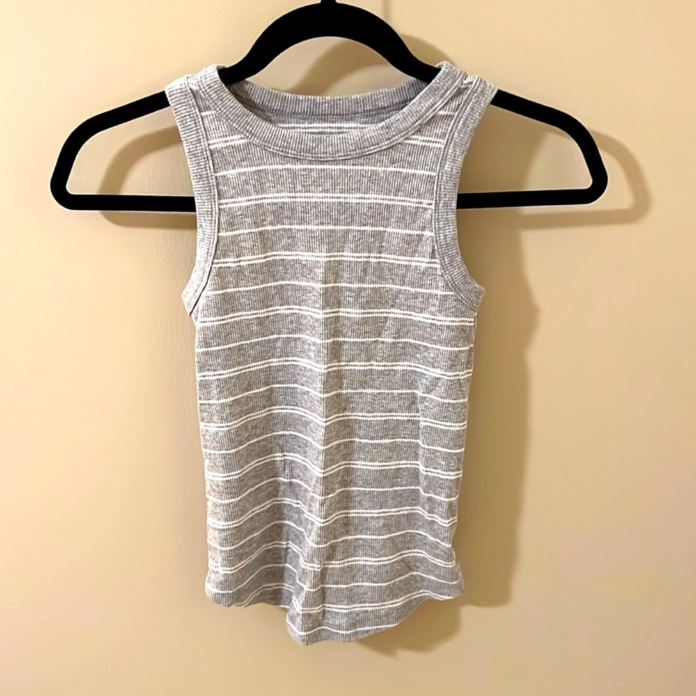 So XS striped gray tank top